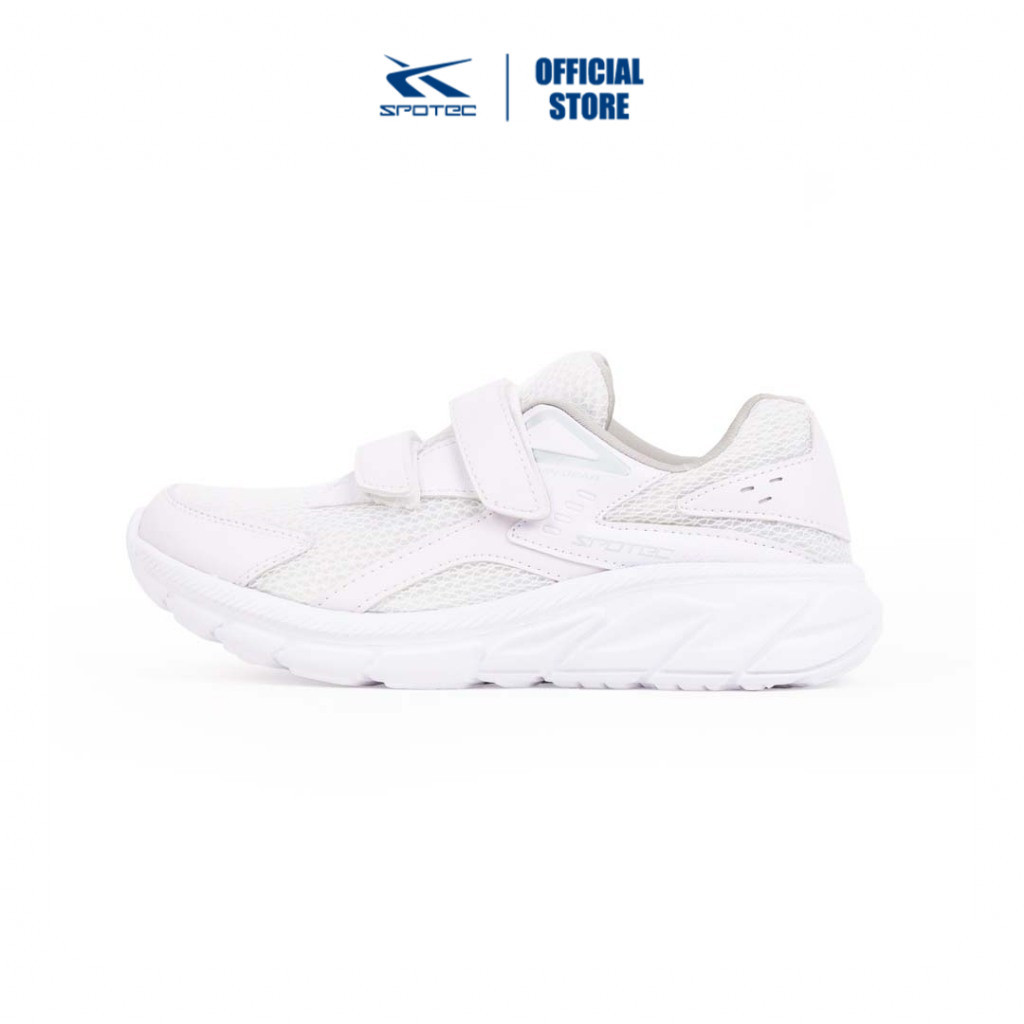 Spotec Kids Calvin Velcro Jr Sepatu Sneakers Anak - Putih Putih
