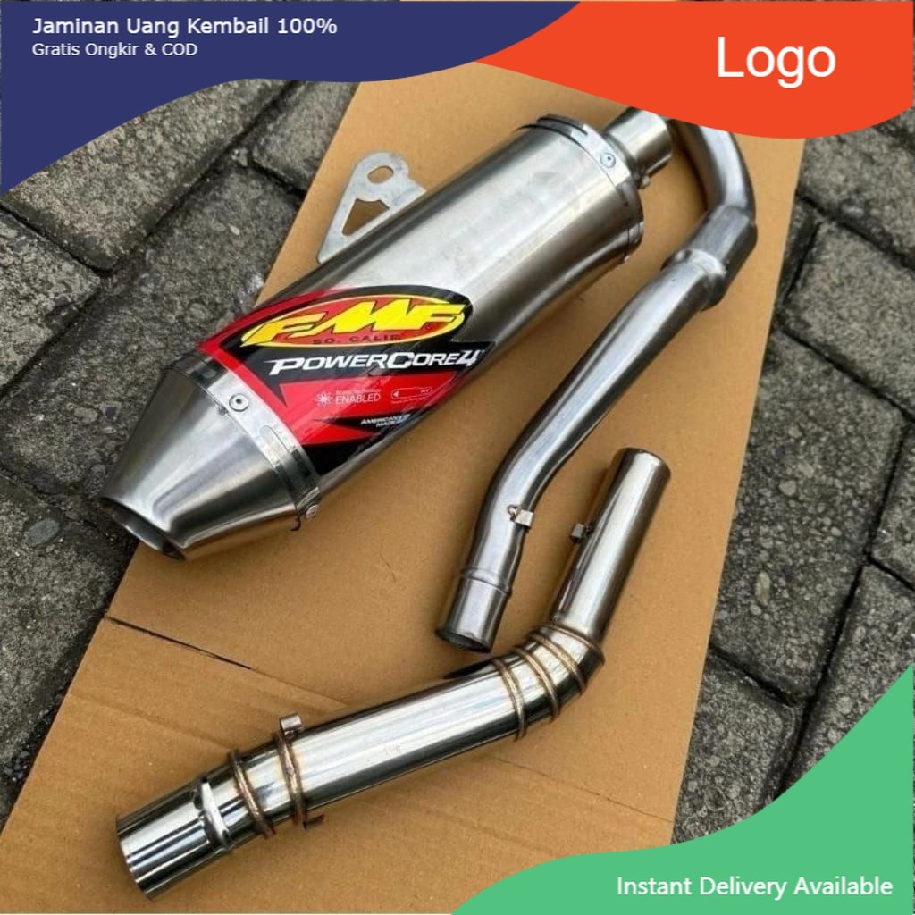 1Set Canister FMF Power Core4 Stainless stell for Ksr110 - Crf150 - Klx150 -Wr155