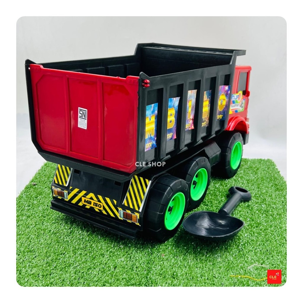 CLESHOP MAINAN MOBIL TRUK SAMPAH / DUMP TRUK BIG / TRUK PASIR BESAR