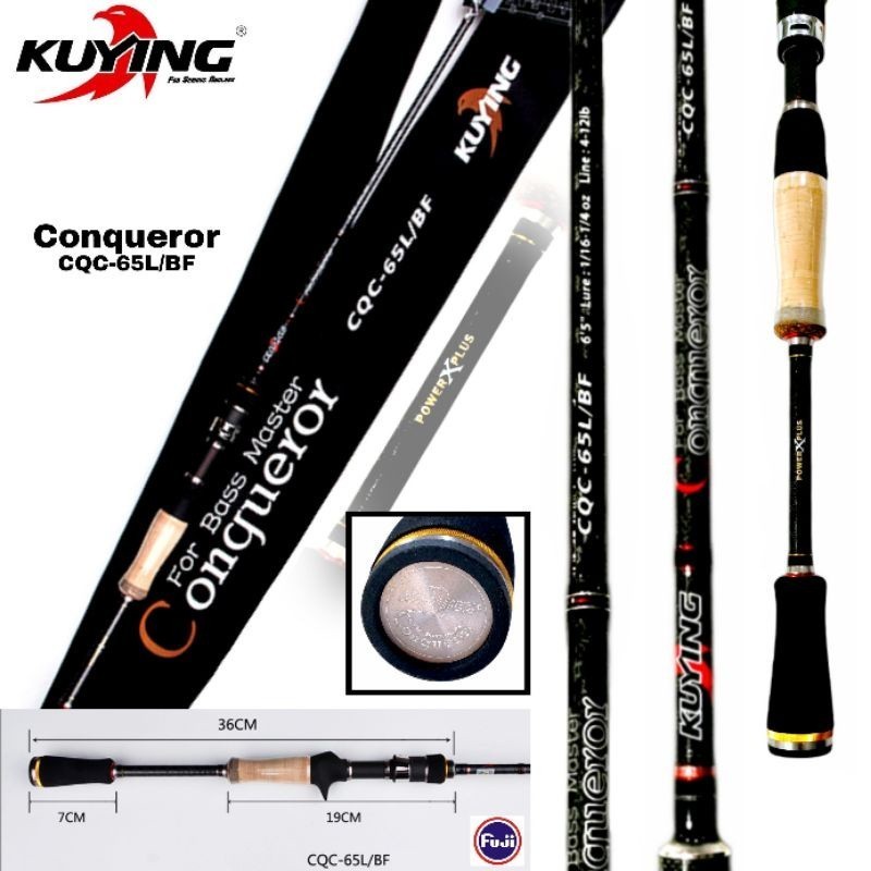 Rod Bait Casting Kuying Conqueror CQC65L/BF (Pack Pvc)
