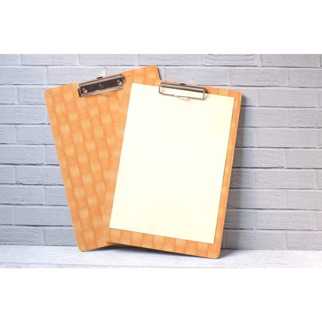 Clip Board Kayu Murah / Papan Ujian Kayu / Wood Clip Board papan Jalan / Papan Dada / Papan alas Tul