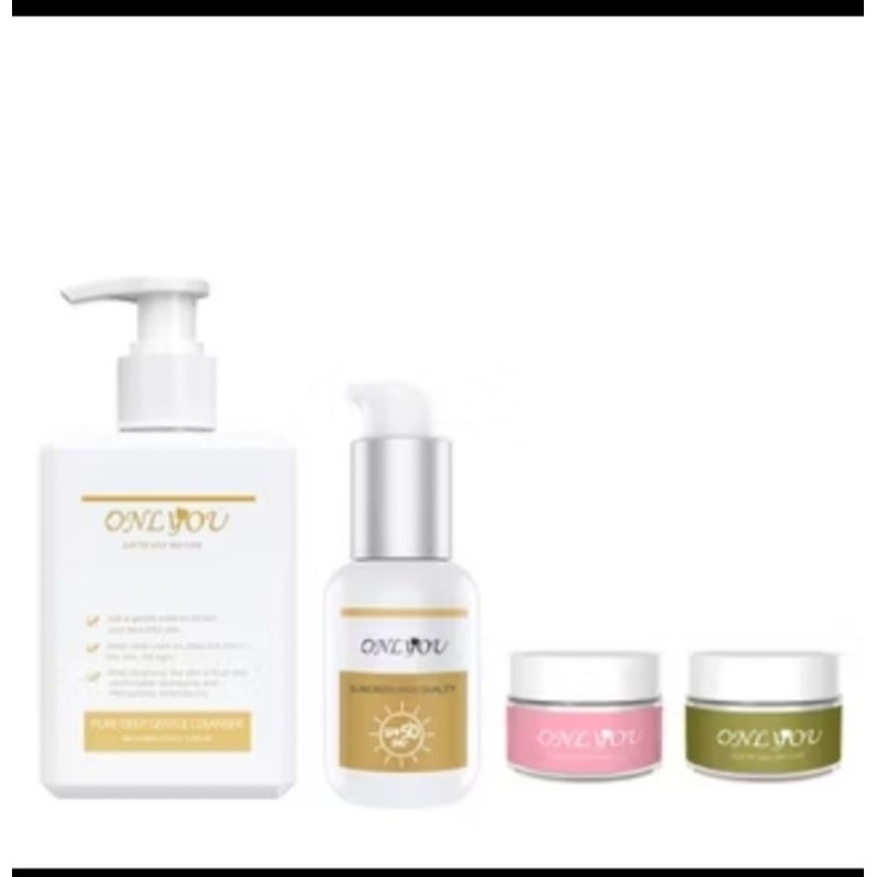 ONLYOU Set Facial wash Sunscreen Tone up cream Whitening cream