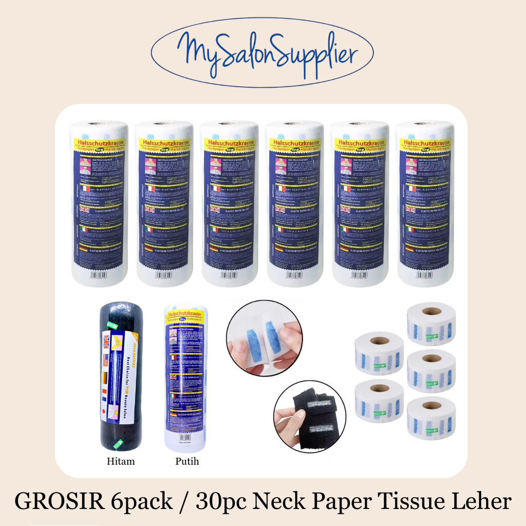 GROSIR 6pack / 30pc Premium Neck Paper Barber / Tissue Leher