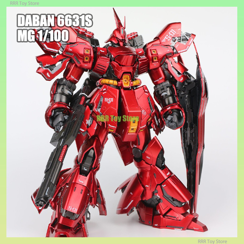 DABAN 6631S MG 1/100 Sazabi Electroplated Ver Assembly Model Kit Action Figures Robot Plastic Model 