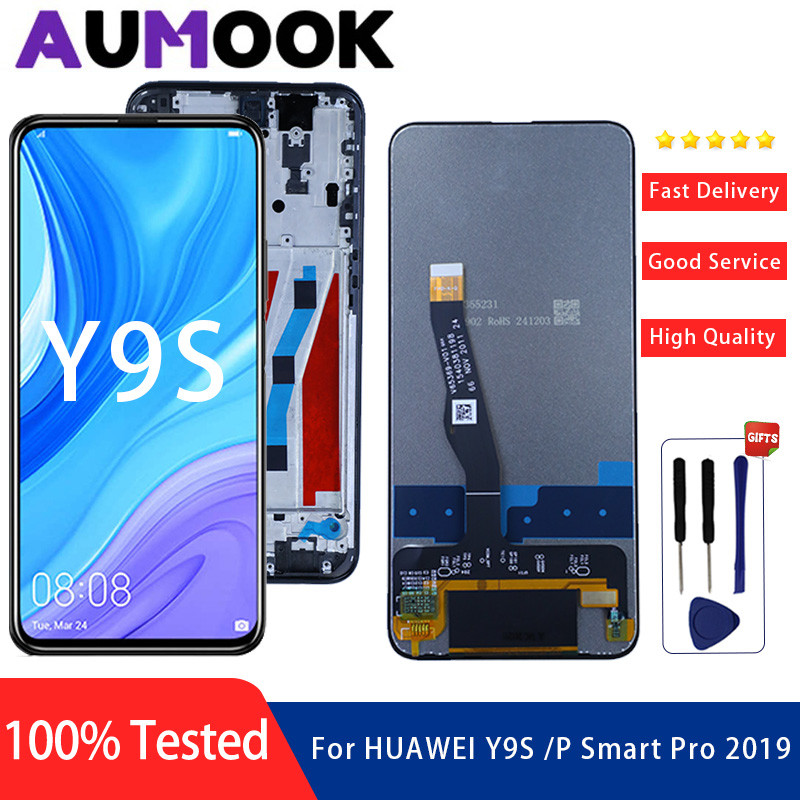 6.59 in For Huawei Y9S STK-L21 STK-LX3 STK-L22 For Huawei P Smart Pro 2019 LCD LCD Tou Screen gitize