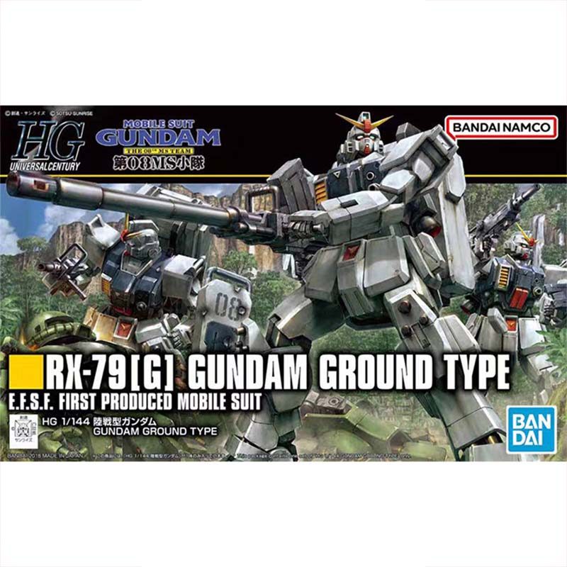 Bandai Gundam Model Kit HGUC RX-79G Ground Ez8 Gouf Custom Zaku 2 Rick Dom Acguy Action Figure Gunpl