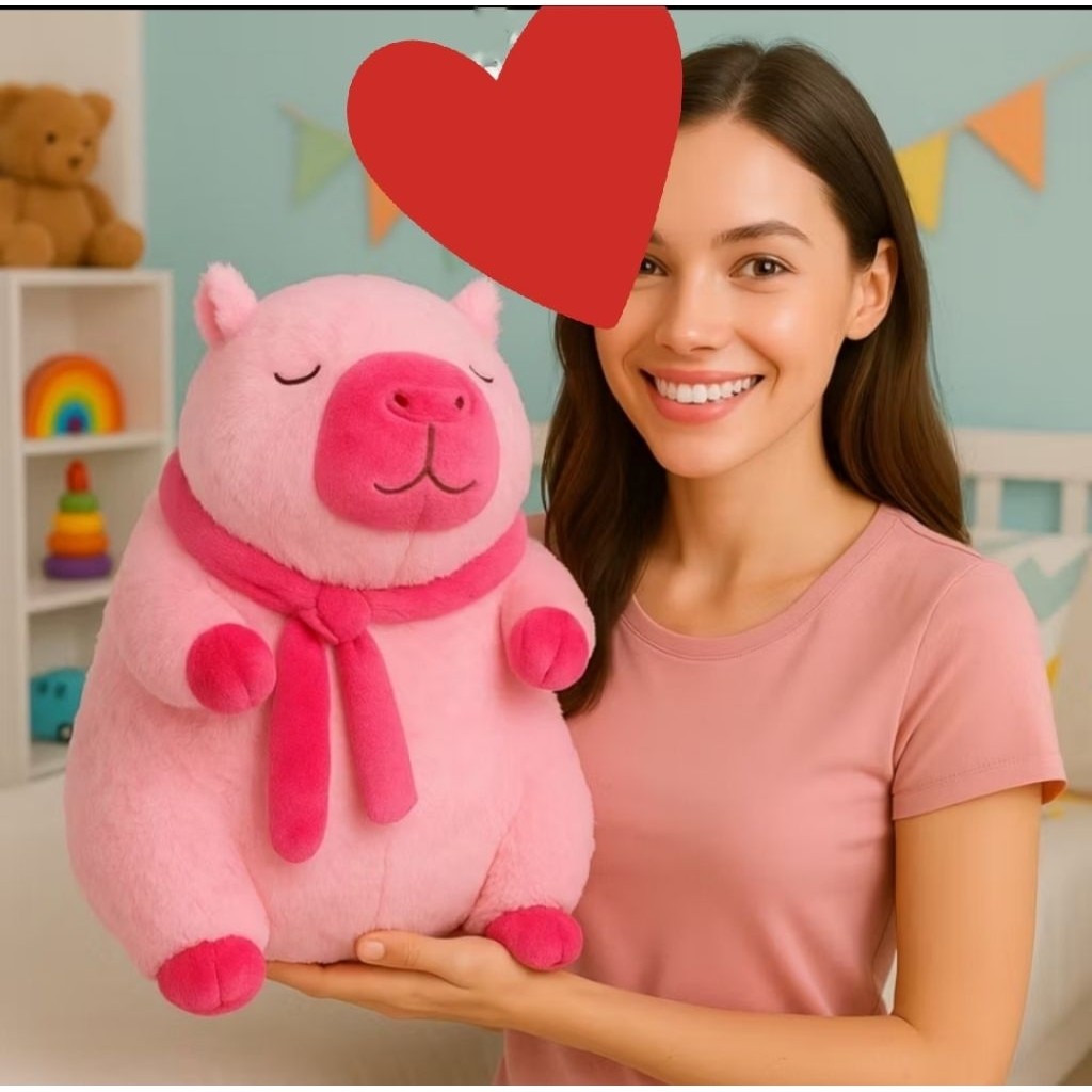 Boneka Capybara Syall Boneka Capybara Pake Syal