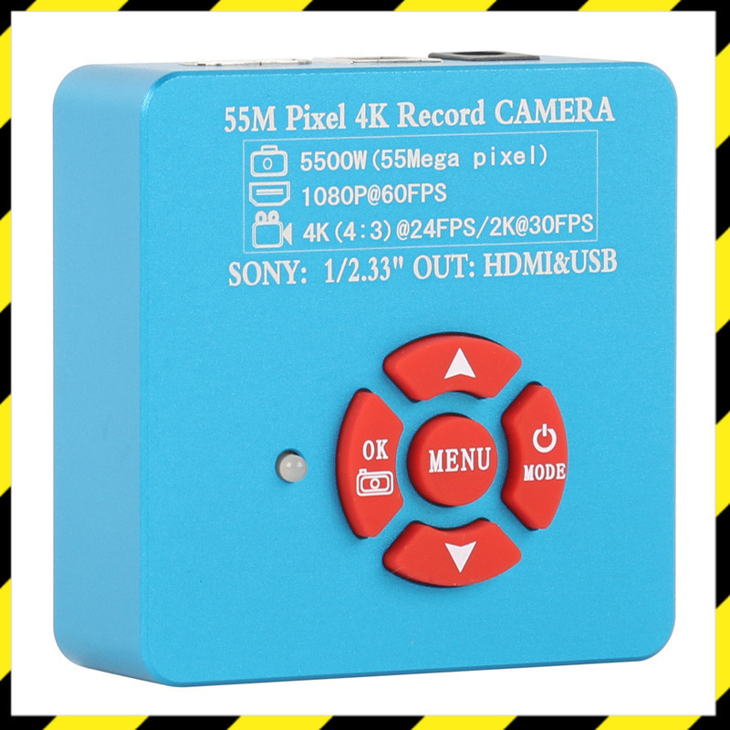55MP 4K 2K HDMI USB Video Industrial Microscope Camera Phone Capacitor BGA CPU SMD Chip Soldering Re