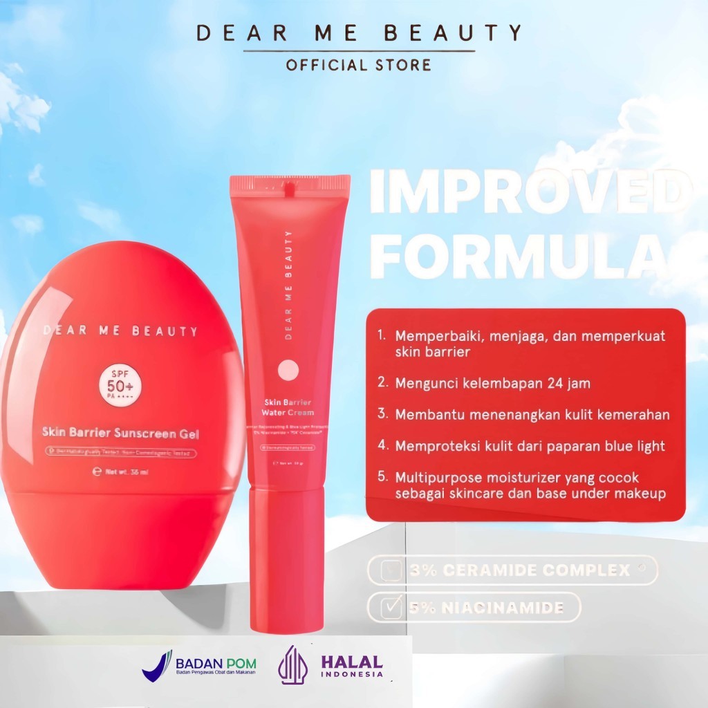 Dear Me Beauty Brightening Skin Barrier Water Cream Tube | TnT Beauty Shop