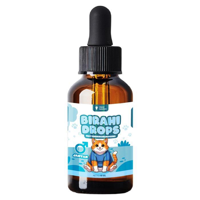 Clever Solutions - Birahi Drops Redakan Birahi Kucing Jantan & Betina - Jantan