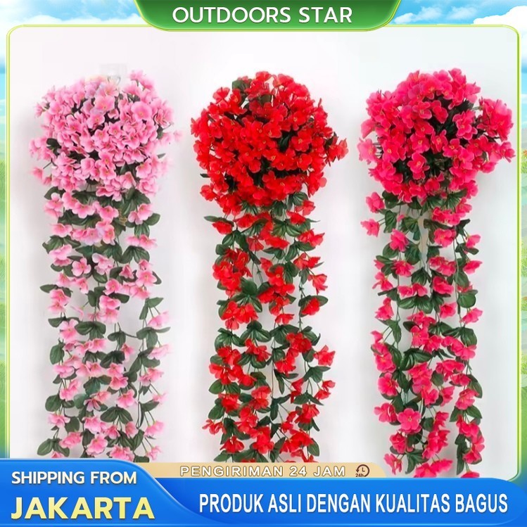 BUNGA JUNTAI DAISY / BUNGA GANTUNG JUNTAI SAKURA / BUNGA ARTIFICIAL - BUNGA HIAS DINDING