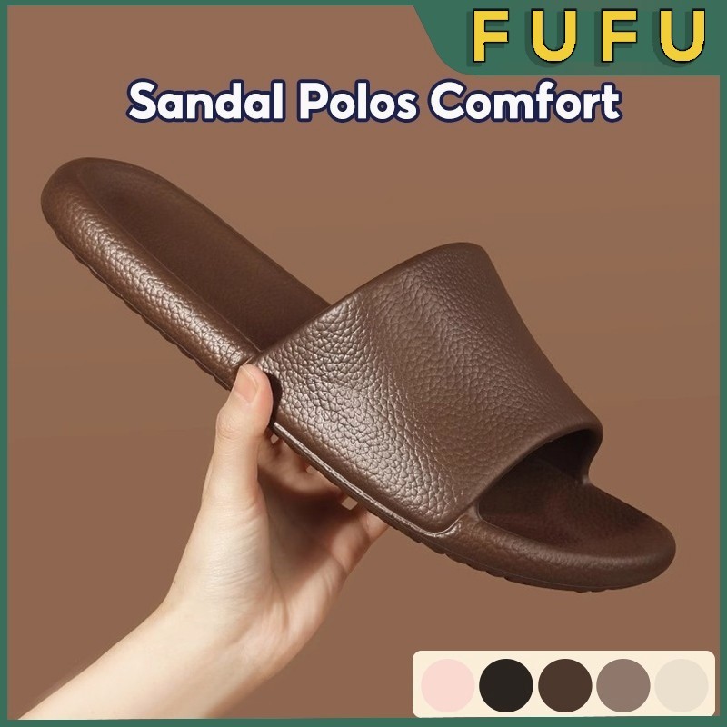 FUFU Sandal Pria / Sandal Wanita / Sandal Slop Pria / Sandal Pria Wanita Empuk Bahan PVC