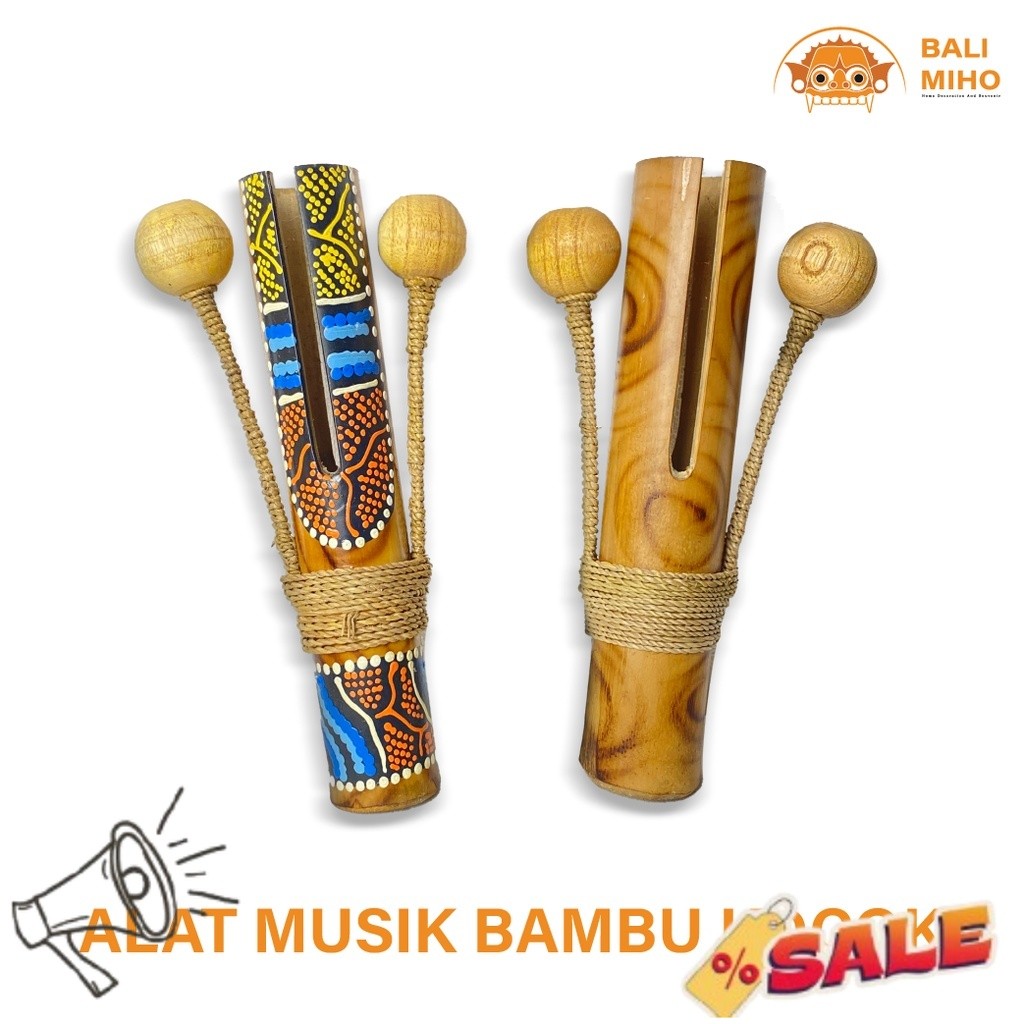 Alat Musik Bambu Kocok - Alat Musik Tradisional - Alat Musik Jadul - Alat Musik Bambu - Mainan Anak