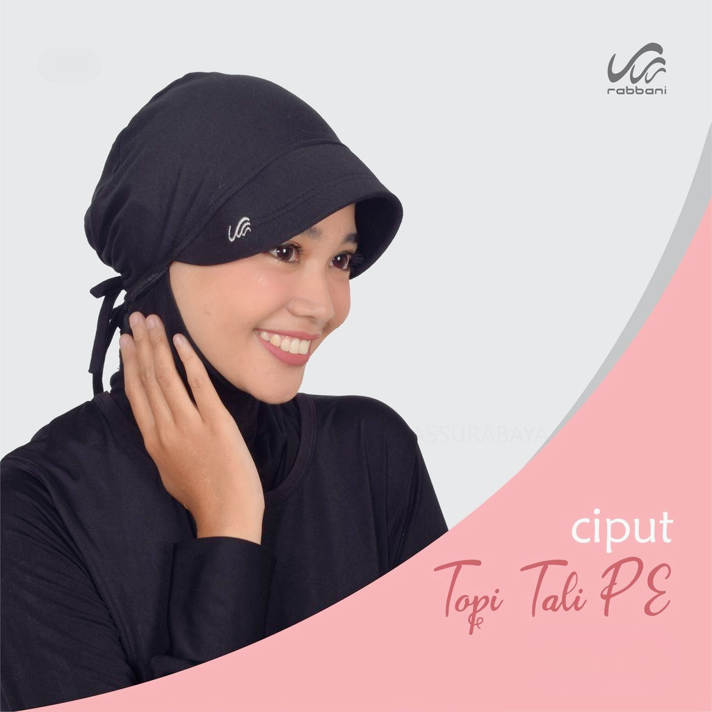 RABBANI Ciput Topi Jilbab PET Tali Bahan Kaos Inner Dalaman Kerudung Hijab