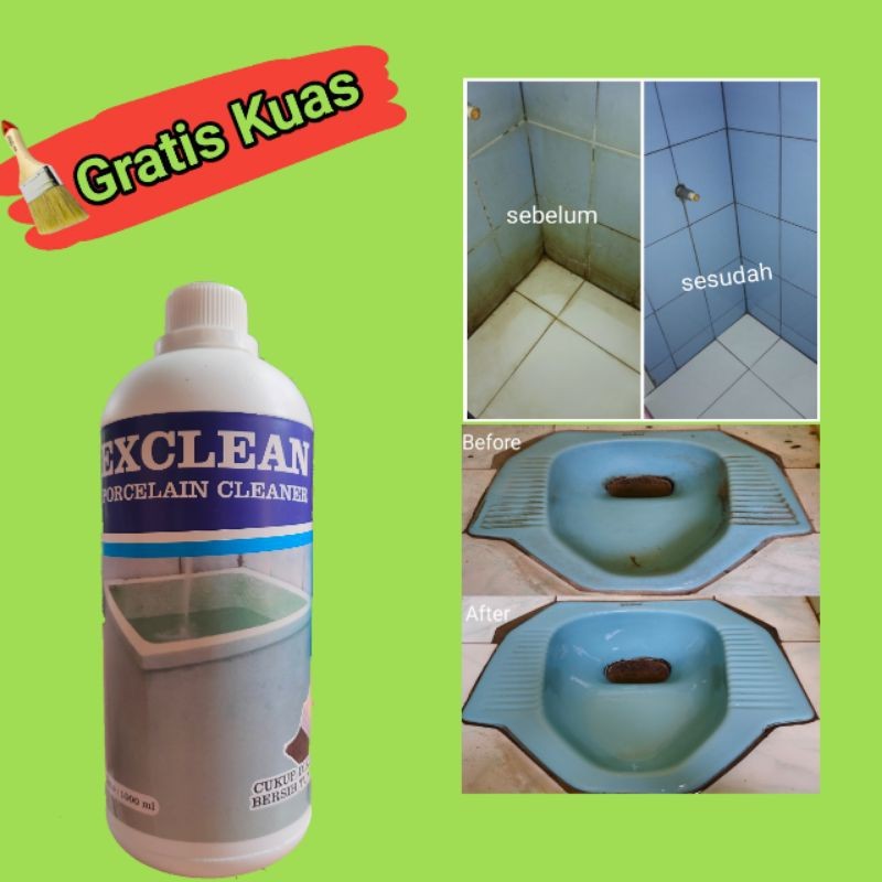 Exclean Pembersih Kamar Mandi 1 Liter Non-HCL