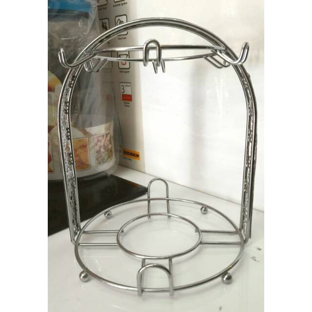 TERLARIS Rak Mug & Lepek Stainless