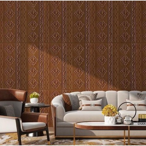 H5043 Wallpaper 3D Foam / Wallpaper Dinding 3D / Sticker Dinding / Wall Sticker Foam