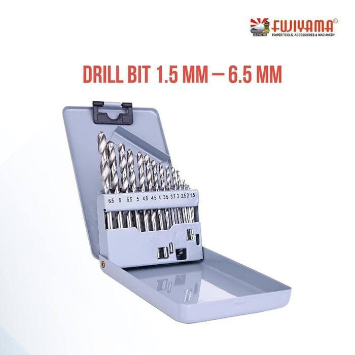 Mata Bor Set BesI Kayu HSS 13 Pcs Drill Bits Fujiyama
