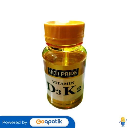 Ulti Pride Vitamin D3 K2 Botol 30 Kapsul