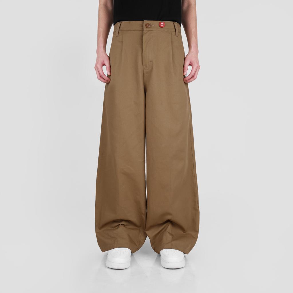 FAITH FADE x KEBAB MONSTER - Stained Baggy Pants (Khaki)