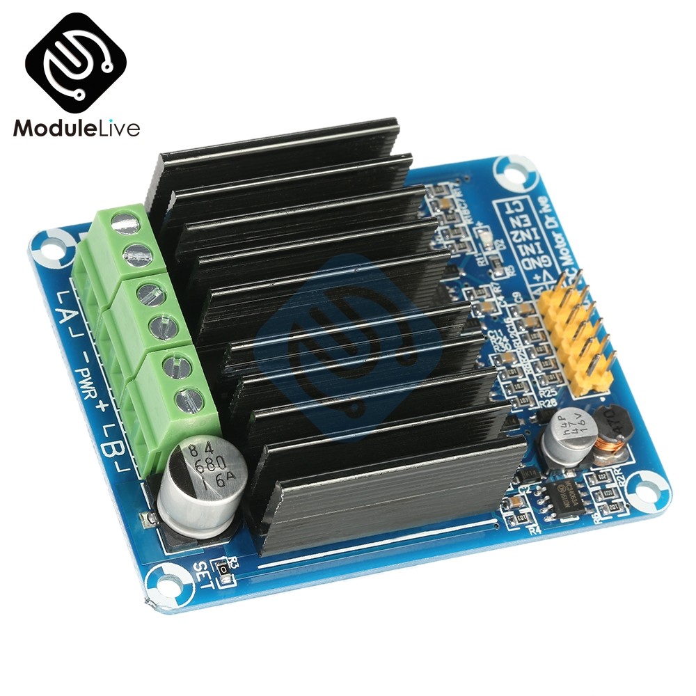 DC 5V-12V 12V 30A Dual annel H-bridge DC Motor Controller Driver Reversible PWM Speed Control Motor 