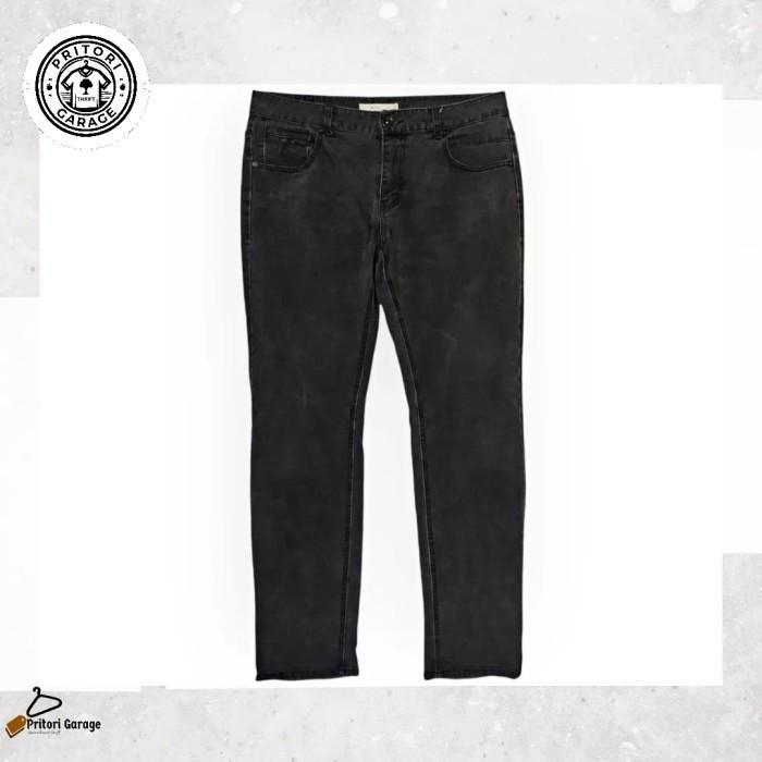 Soft Jeans Dry Denim Inner Fleece Wool Polar Kulte Paris Slim Fit Black Charcoal Wash Color Vintage 