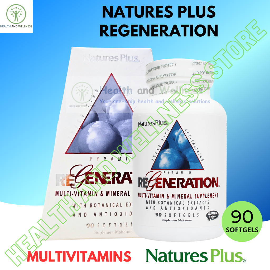 Natures Plus Regeneration 90 Softgels Multivitamin Mineral Suplemen