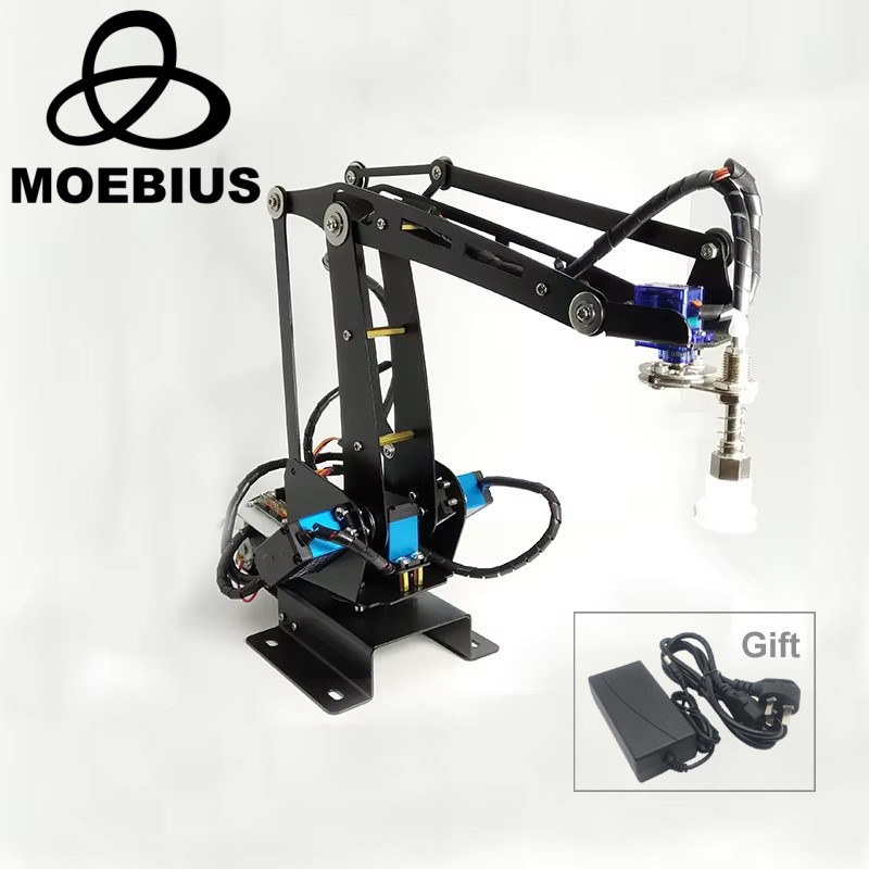 Assembled 4 Dof Suction Pump Manipulator Robotic Arm with All gital Servos Control for Arduino Learn