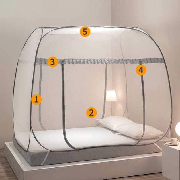 Kelambu 160x200 Kelambu 180x200 Selambu 200x200 Kelambu tidur lipat Kelambu tenda ukuran