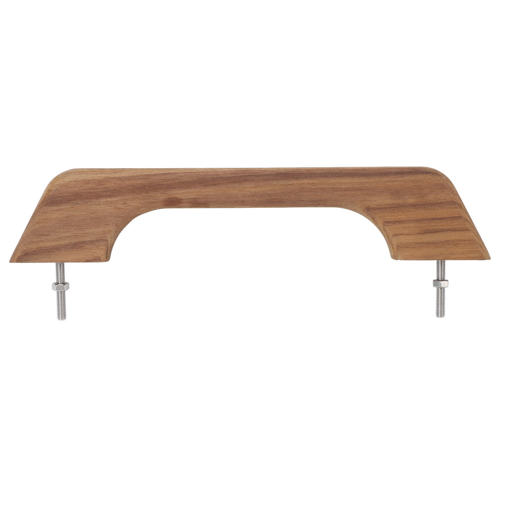 12 In Boats Polished Teak Handle Handrail Single Loop Handles Wood Marine RV Boating Armrest Marine 