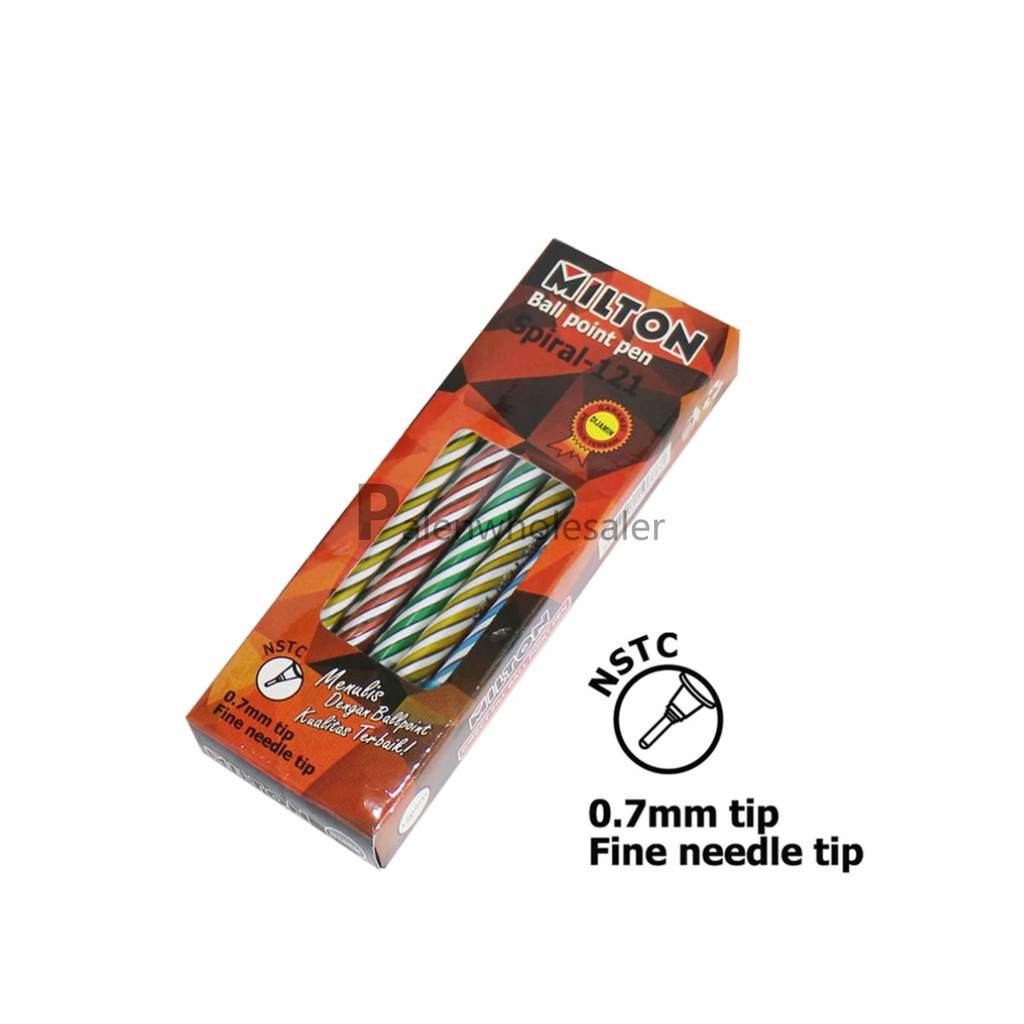 [Palenwhlslr] Ballpoint / Puplen / Bolpen (12pcs) Murah Lilin Ulir Milton 121