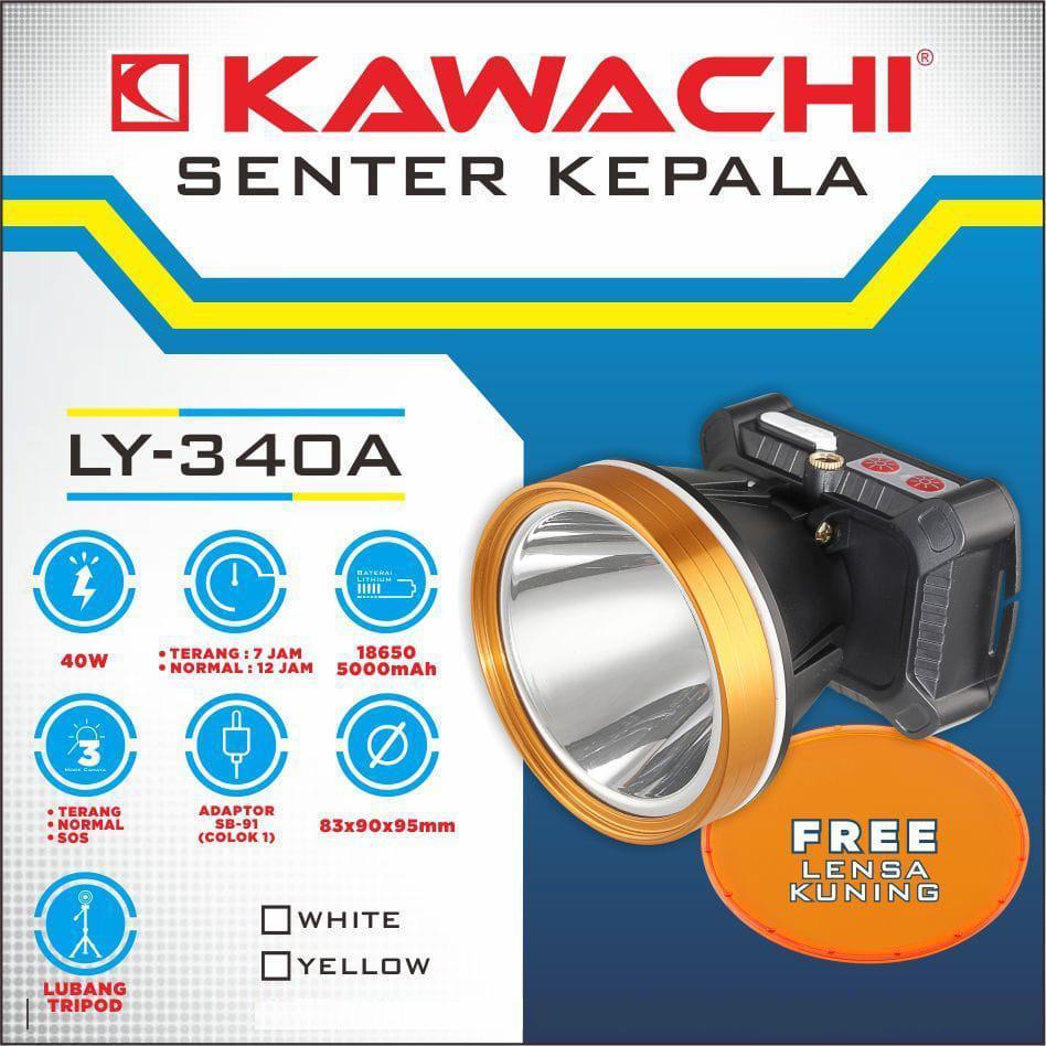 KAWACHI | SENTER KEPALA LY-340A | Lampu Outdoor | Senter Kepala | Lampu Emergency | Lampu Darurat