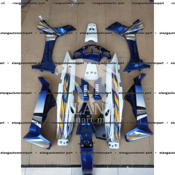 COVER BODY SET HALUS YAMAHA FIZ R F1Z R 2003-2005 BIRU PUTIH