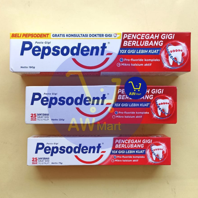ODOL PEPSODENT 75gram, 120gram, 190gram - PASTA GIGI PEPSODENT 75 GRAM 120 GRAM 190 GRAM