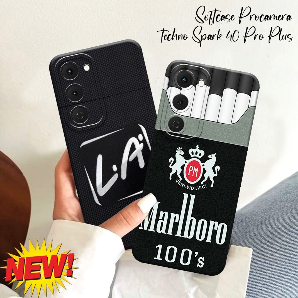 SOFTCASE TECNO SPARK 40 PRO PLUS - TECNO SPARK 40 PRO  Softcase Pelindung Kamera Motif Roko Keren - 