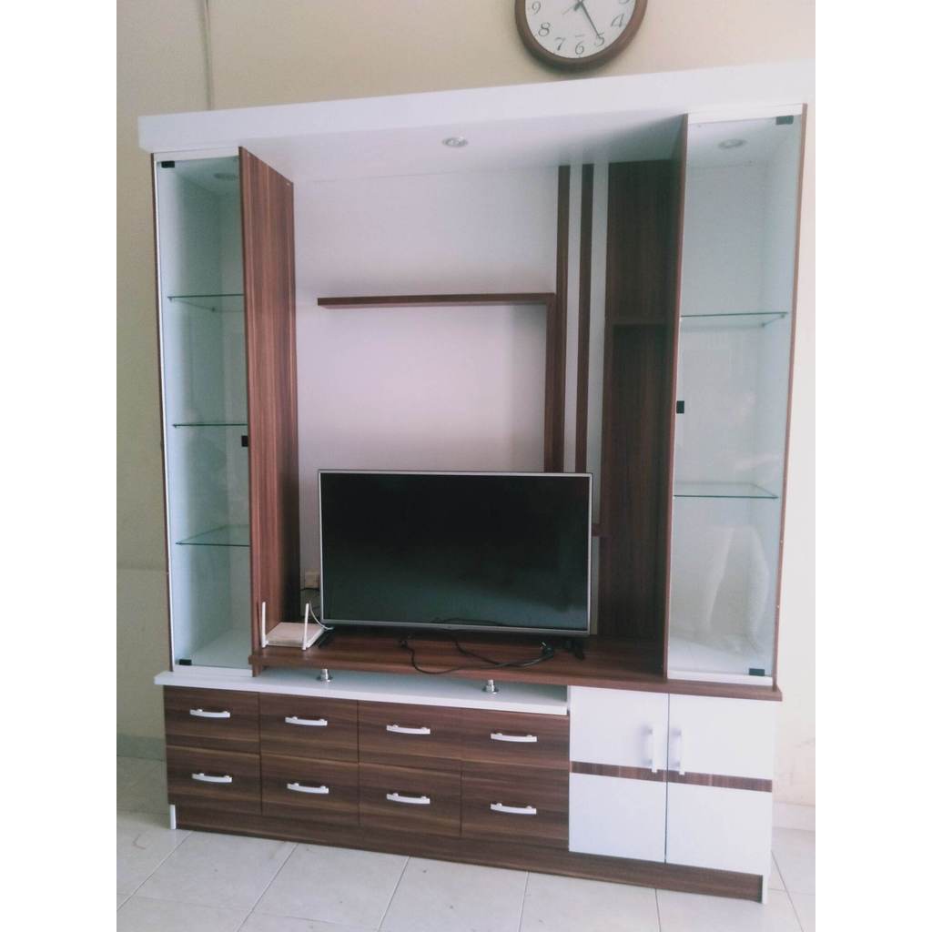 Meja Bupet Rak Tv jumbo Minimalis Modern Maxsimal Tv 43 inci. Free Ongkir Jabodetabek