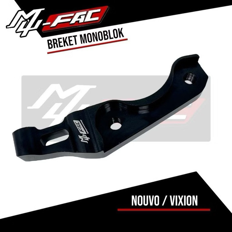 JQR_VARIASI BREKET KALIPER MONOBLOK 4 PISTON VIXION NOUVO FIZ R RX KING JUPITER BURHAN VEGA ZR