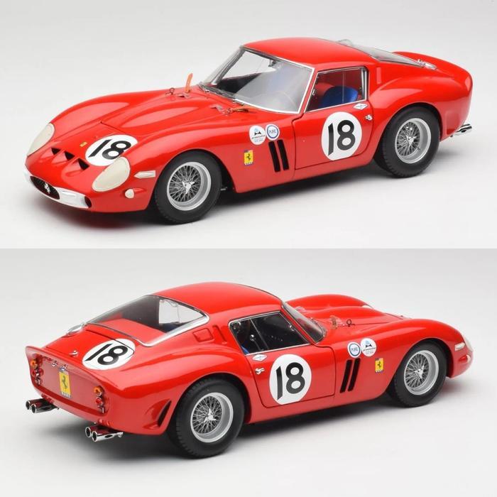 Kyosho 1:18 Ferrari 250 GTO 'Team Nart' Winner 3H Daytona 1963 #18 (Pedro Rodriguez) GND48