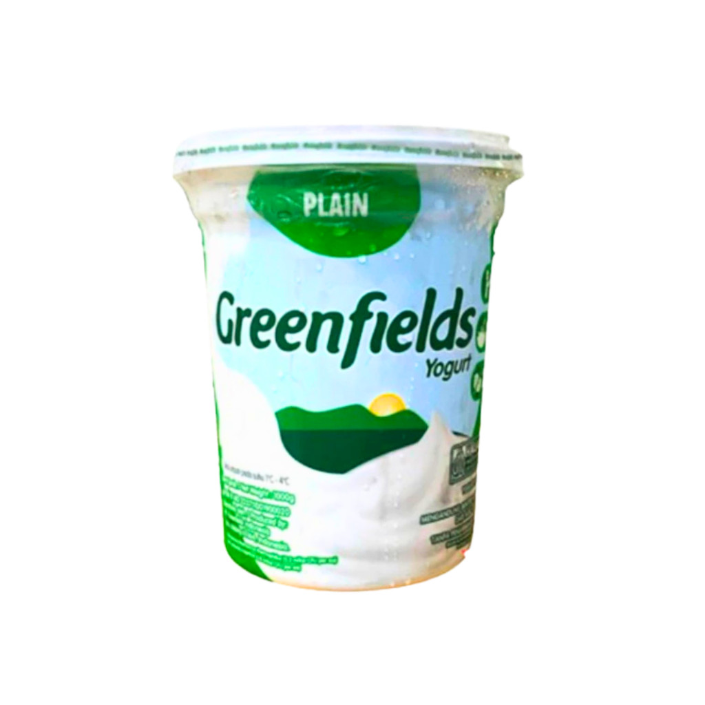 Greenfield Yogurt stirred Plain 1 liter / Greenfield Yoghurt Tanpa Gula 1 lt