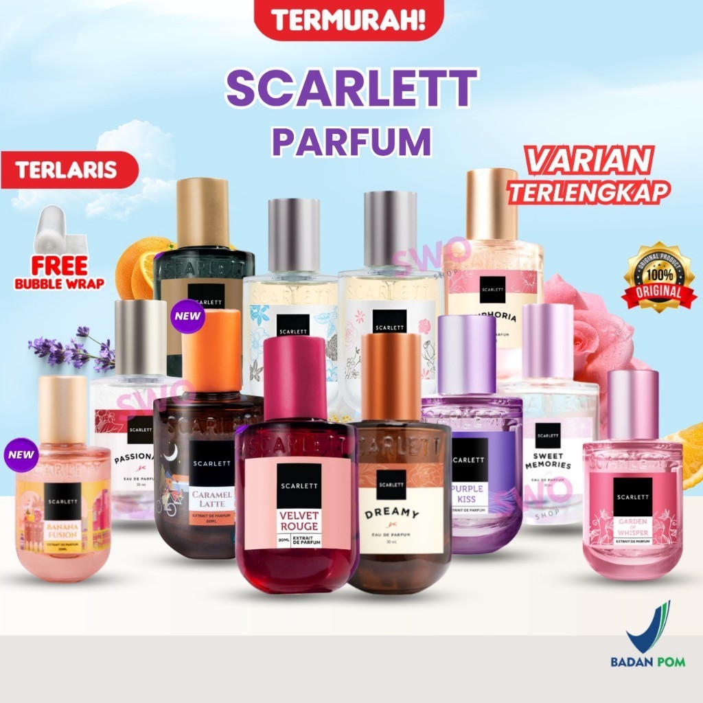 Scarlett Whitening PARFUM Memories Dreamy 30ml | Scarlett Whitening Eau De Parfume
