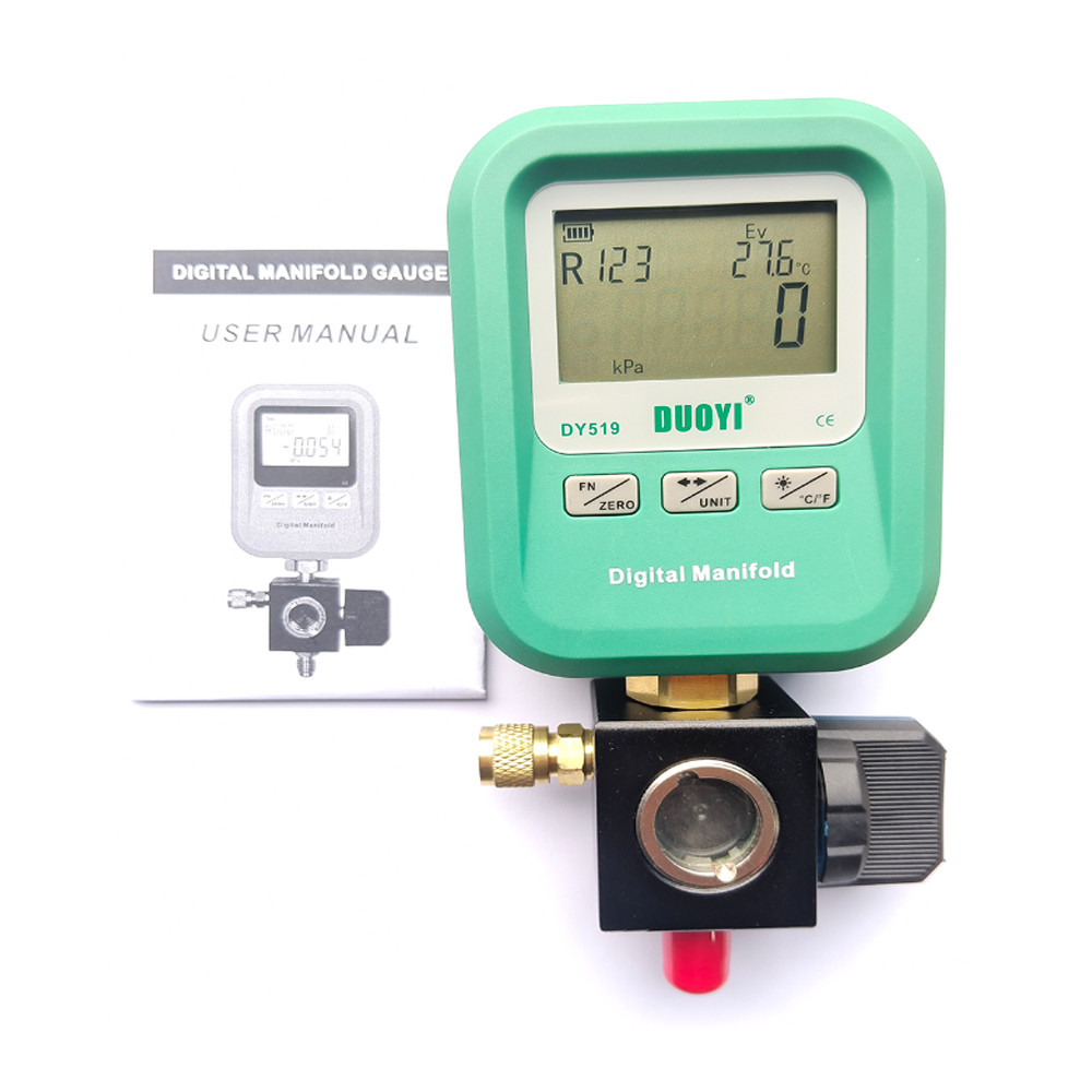 gital Manifold AC Gauge Refrigeration Pressure Gauge gital Vacuum Pressure Manifold Tester Meter Vac