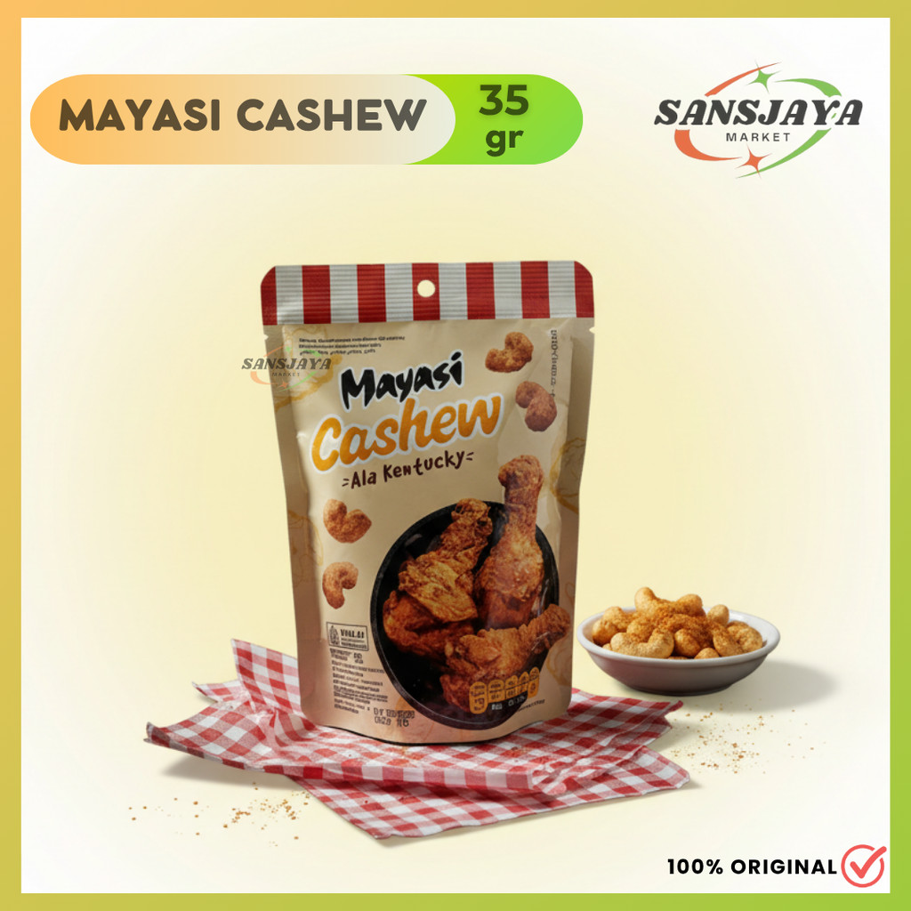 Mayasi Kacang Mede Cashew Panggang Tepung 35gr