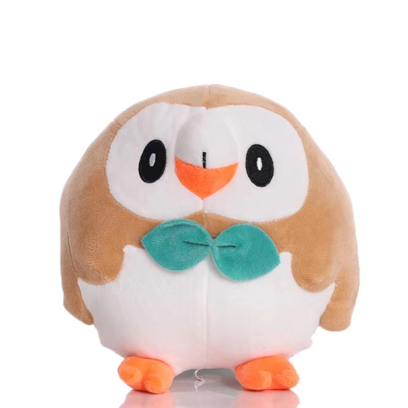 18cm TAKARA TOMY Pokemon Rowlet Plush Toys Cute Rowlet Plush Soft Stuffed Animals Toys Doll for Chil