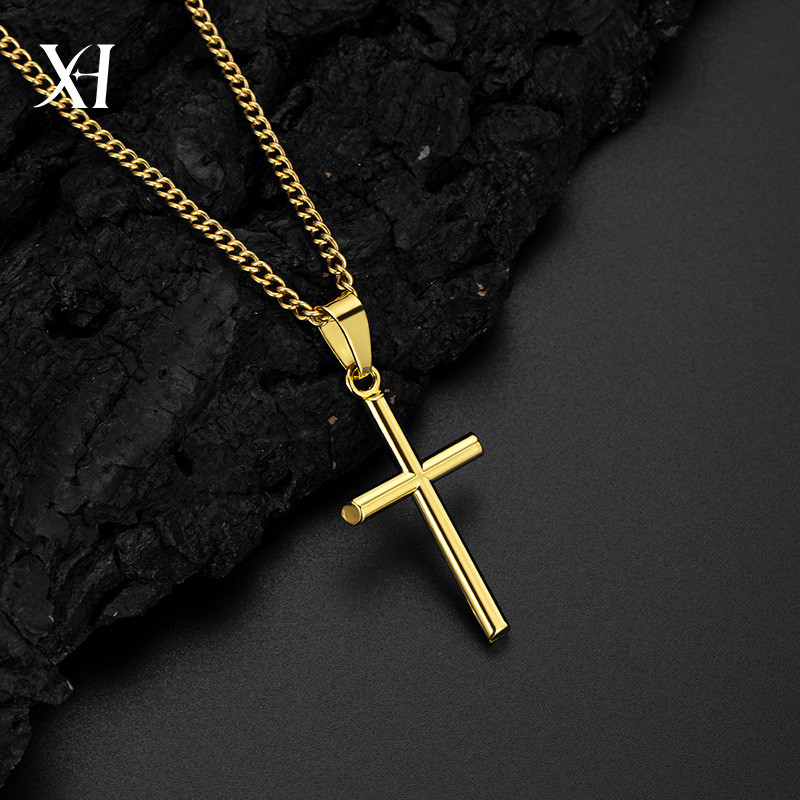 Kalung Liontin Salib Pria Panjang - Kalung Fashion