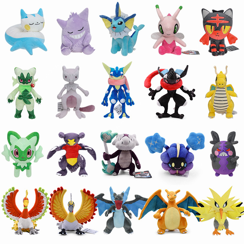 Anime Pokemon Sleeping Gengar Pairisu Garomp Sprigatito Mewtwo Shiny Greninja Mega arizard X Ho-Oh S