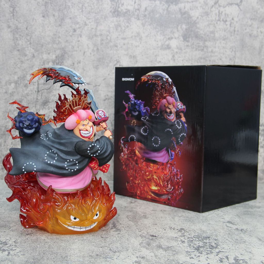 26cm One Piece Four Emperor Big Mom Charlotte Linlin Anime Figure Figures Models Gk Statue Models Co