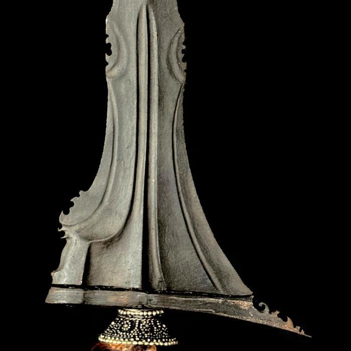 LANGKA  Keris Sardulo Mangsah Pamor Keleng Hurap Tangguh Sedayu Era Mojopahit Kuno