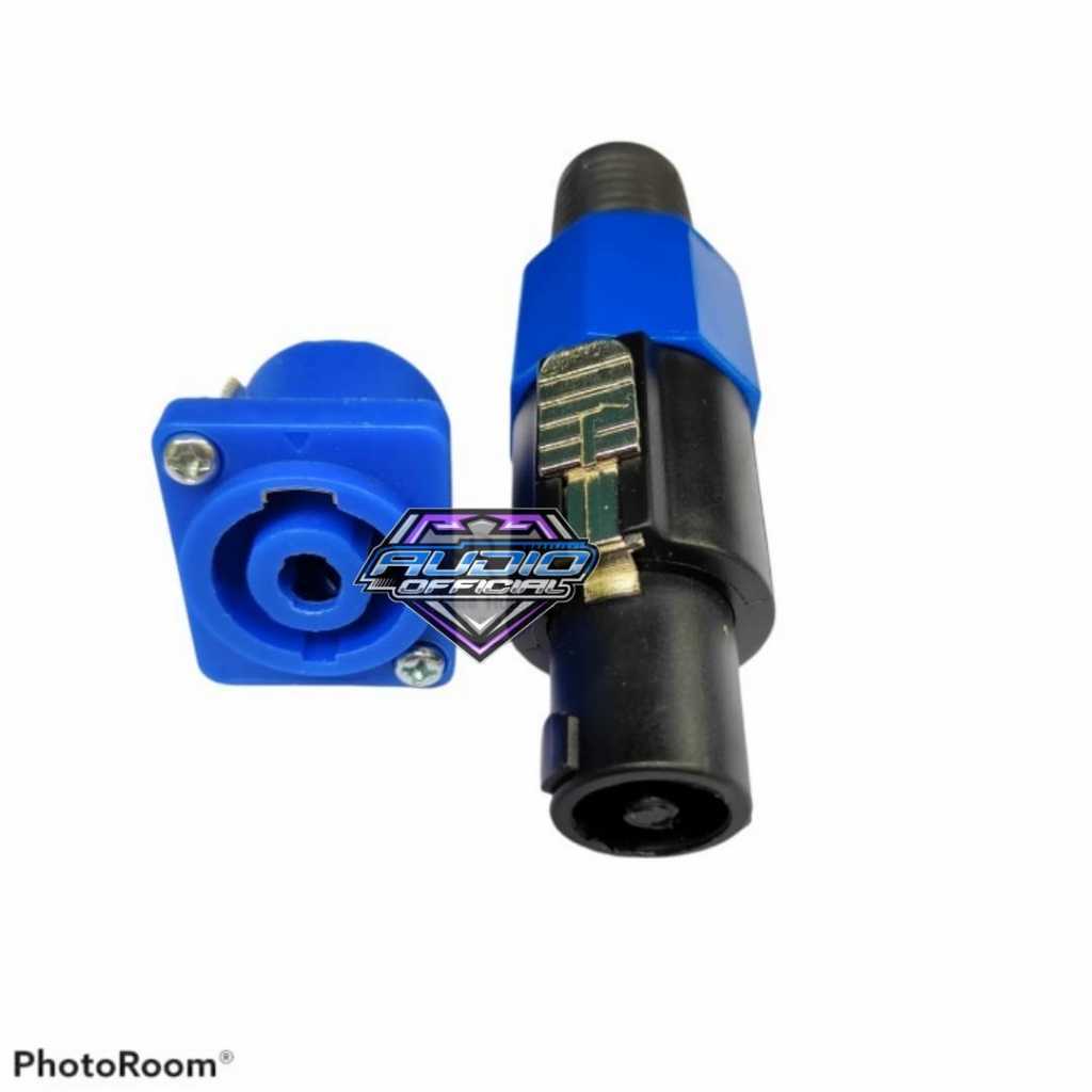 Jack dan socket soket spikon jek speakon Male dan female 1set