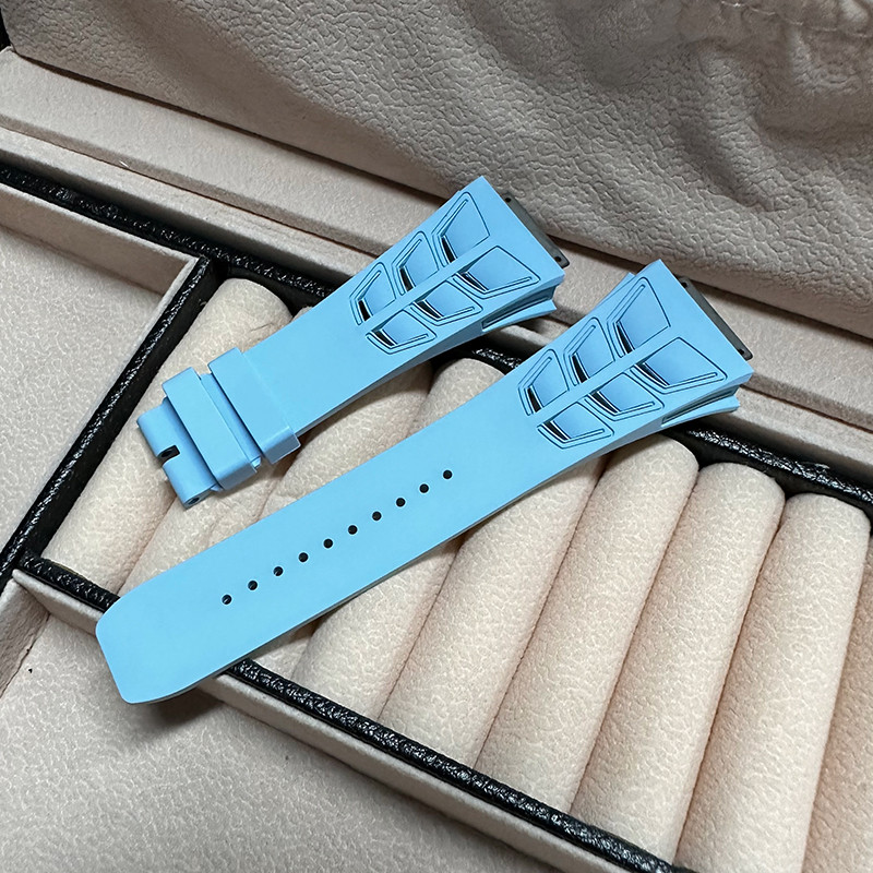 RM030 RM35-01 35-02 35-03 RM055 Fluororubber Strap Men's RM12-01 RM21-02 Shark Fin Fog Buckle Wat Ba