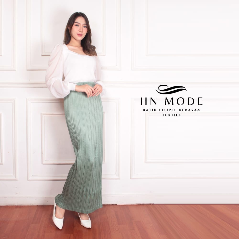 TERMURAH Rok plisket polos premium satin velvet / rok rempel polos satin velvet